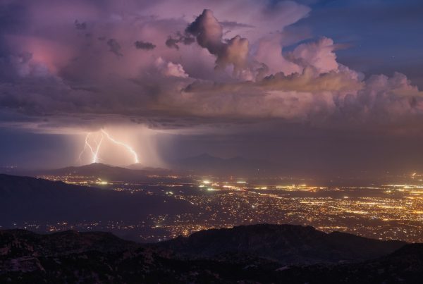 Monsoon and lightning storm in Arizona